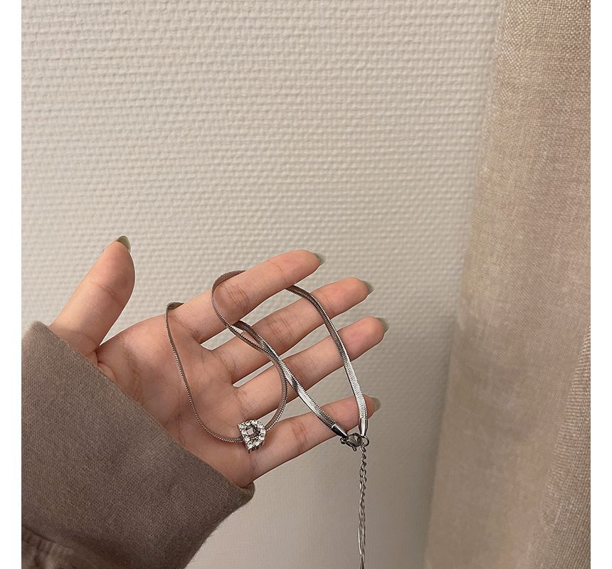 Choker Necklace Rhinestone