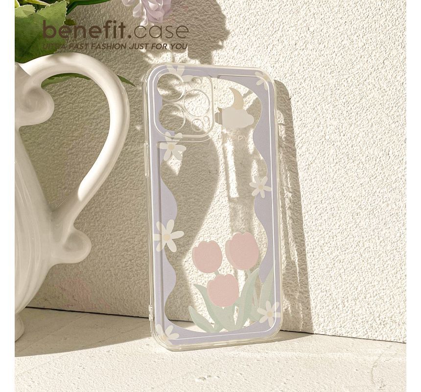 Transparent Flower Phone Case