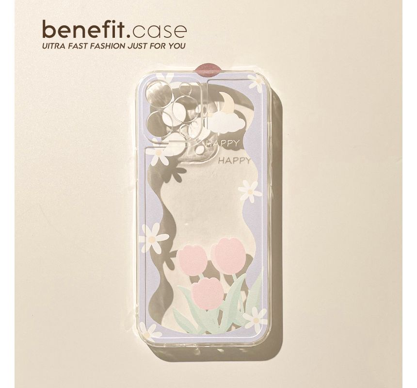 Transparent Flower Phone Case
