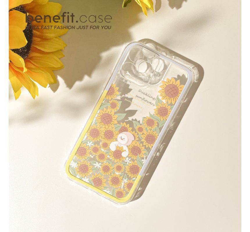 Sunflower Duck Transparent Phone Case