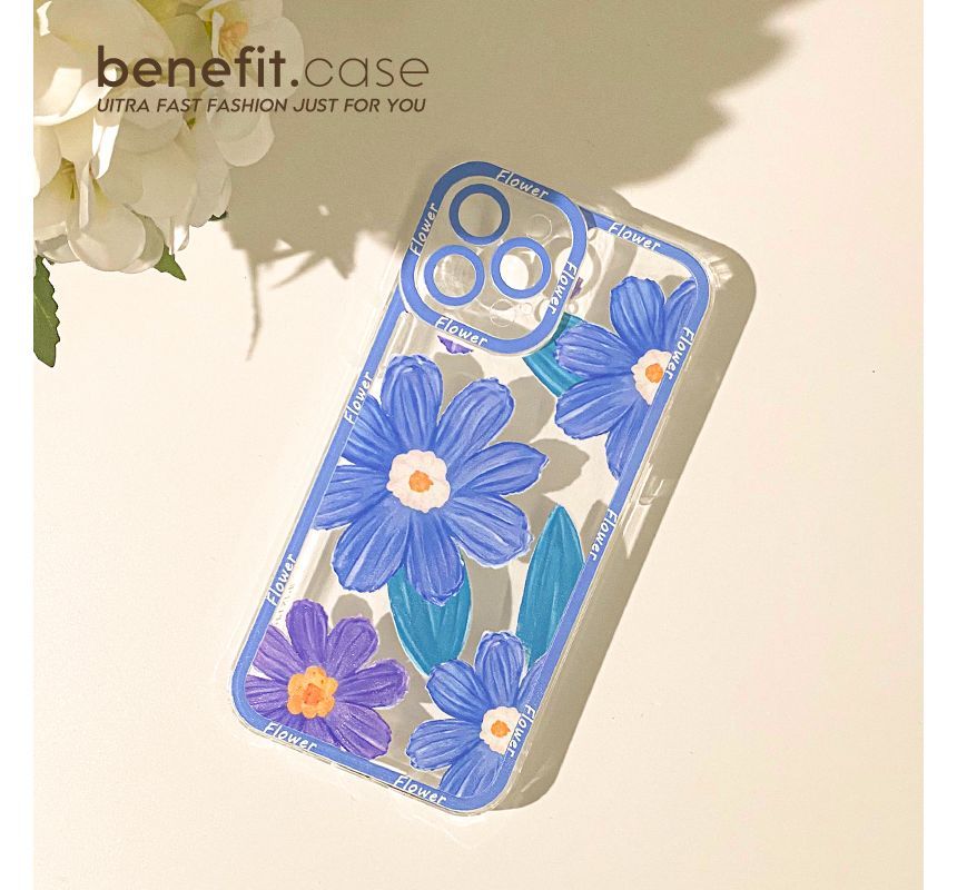 Phone Case Transparent Flower