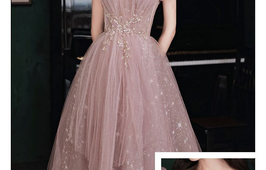 Dress Short-Sleeve Designs) Prom Embellished Maxi (Various