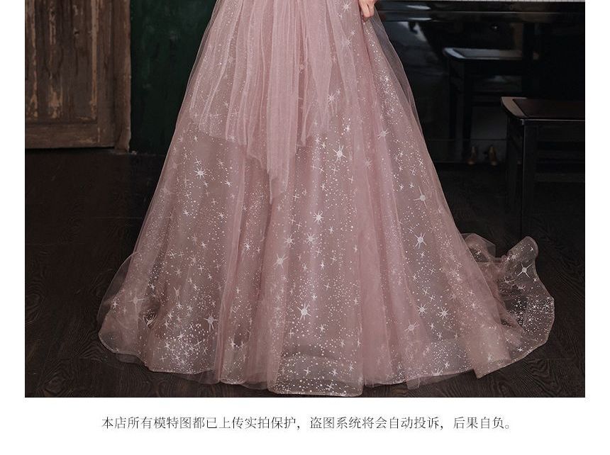 Dress Short-Sleeve Designs) Prom Embellished Maxi (Various