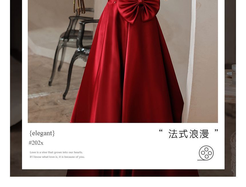 Bow Designs) Dress (Various A-Line Puff-Sleeve Embellished Prom