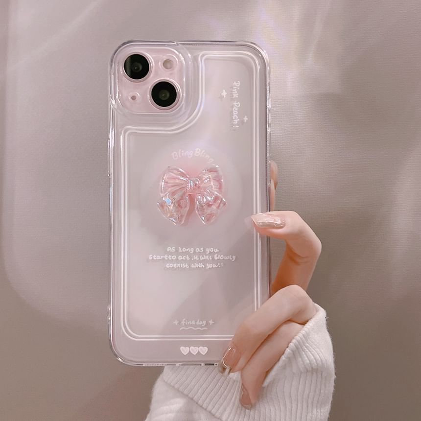 Bow Transparent Phone Case