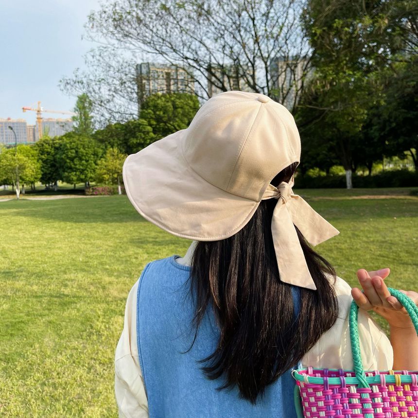 Sun Hat Plain Bow