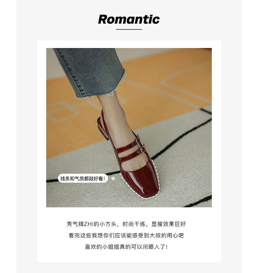 Flats Strap Double Slingback