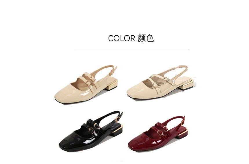 Flats Strap Double Slingback