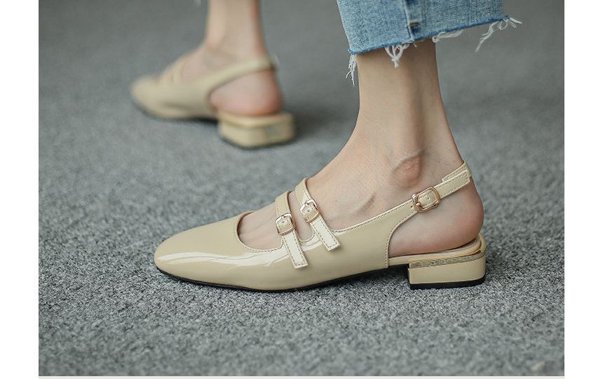 Flats Strap Double Slingback