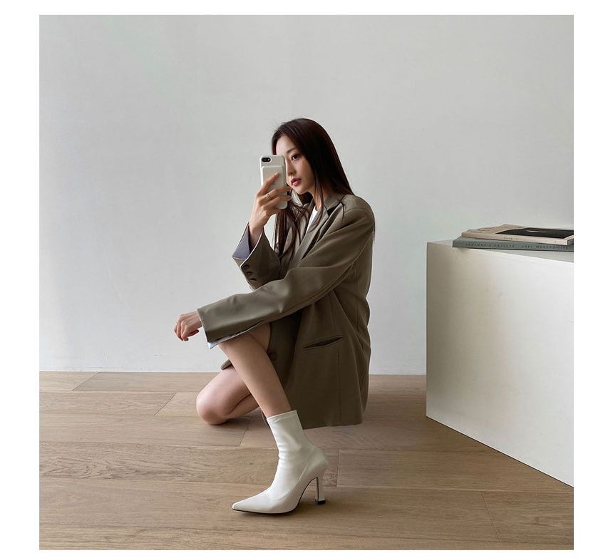 Stiletto Pointed Boots Short