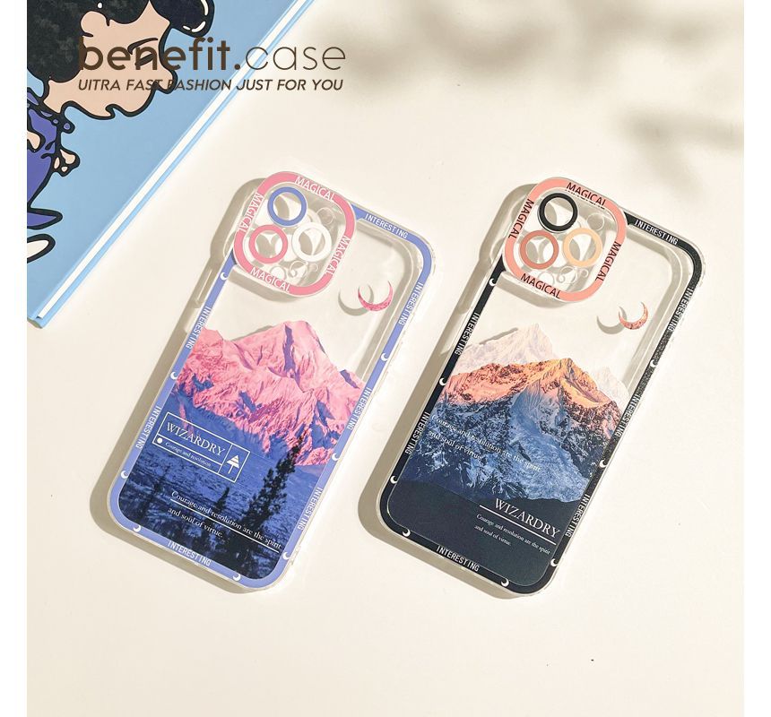 Case Transparent Phone Mountain