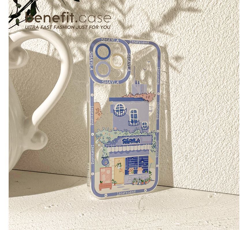 Case House Print Phone Transparent