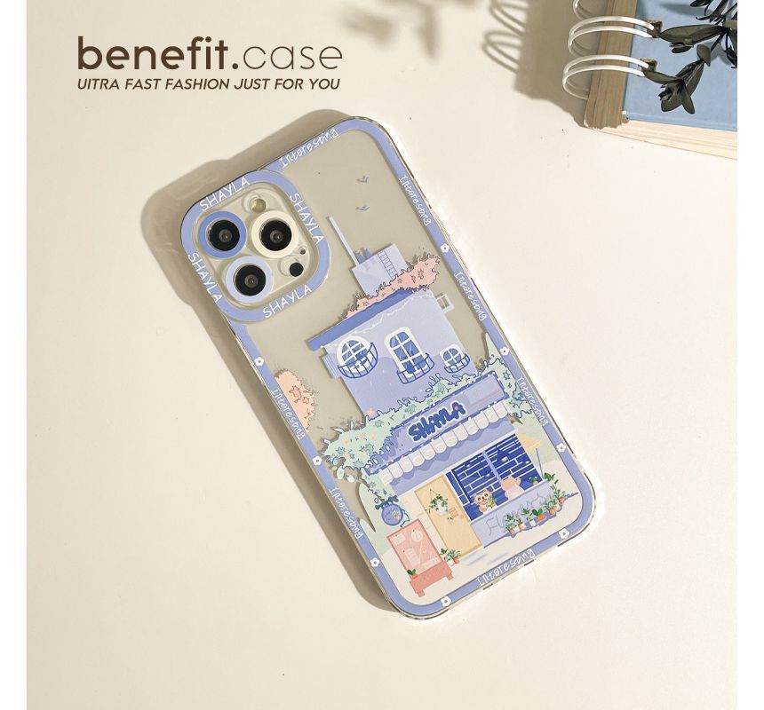 Case House Print Phone Transparent