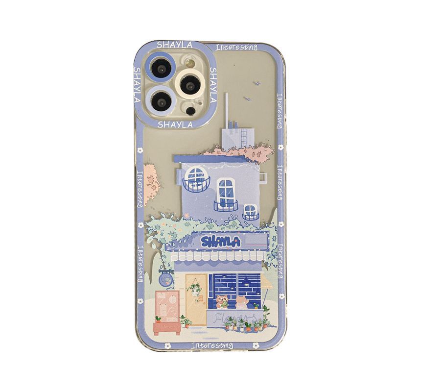 Case House Print Phone Transparent