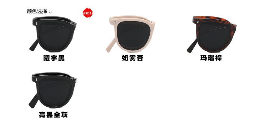 / Case Sunglasses Sunglass Retro Foldable