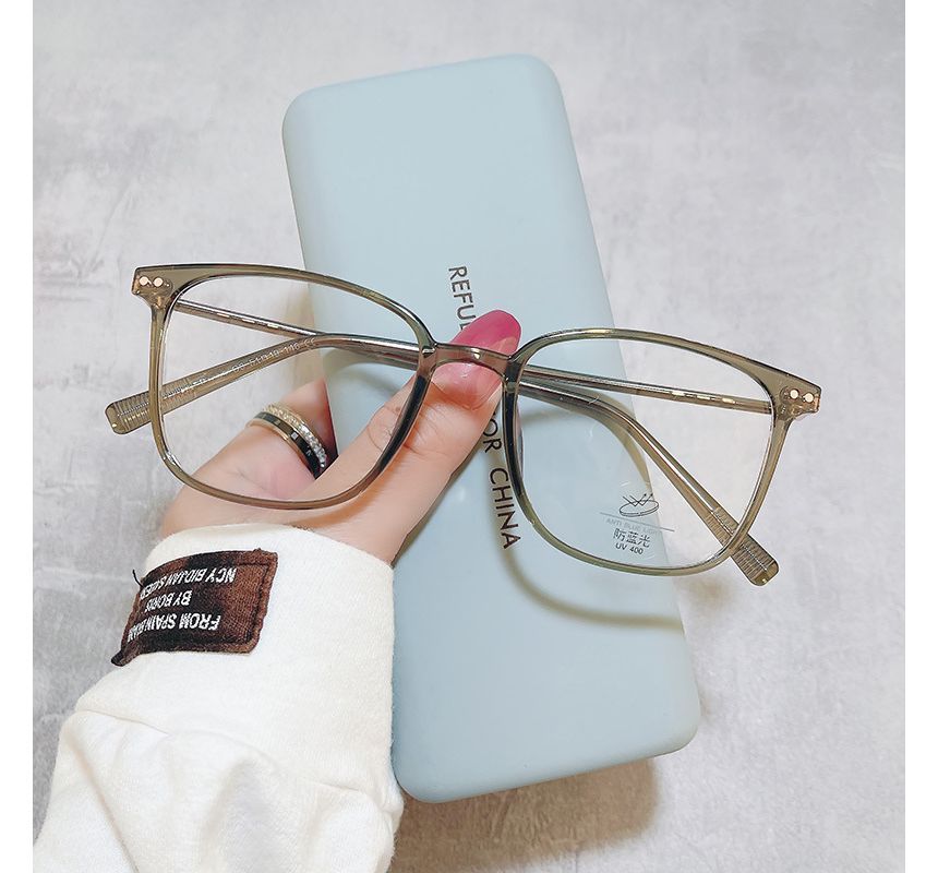Light Glasses Blocking Square Blue