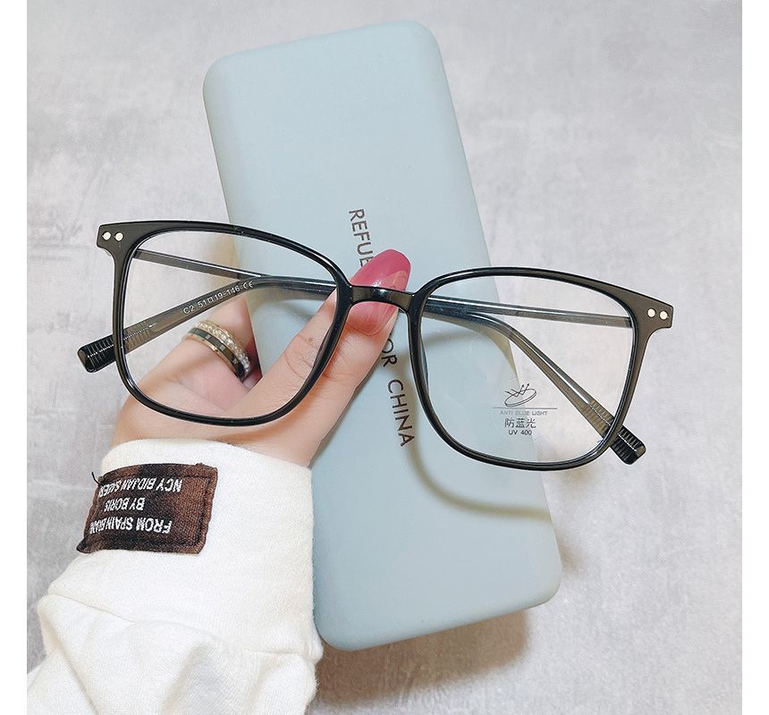 Light Glasses Blocking Square Blue