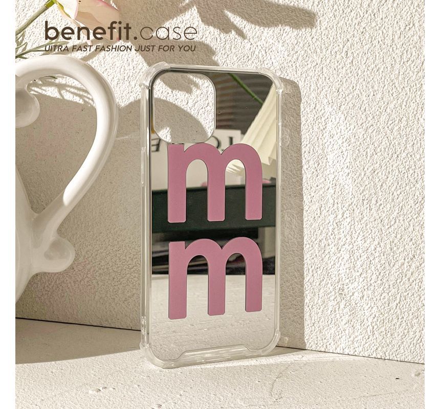 Phone Lettering Case Mirrored