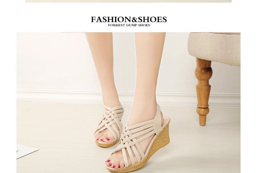Sandals Wedge-Heel Strappy
