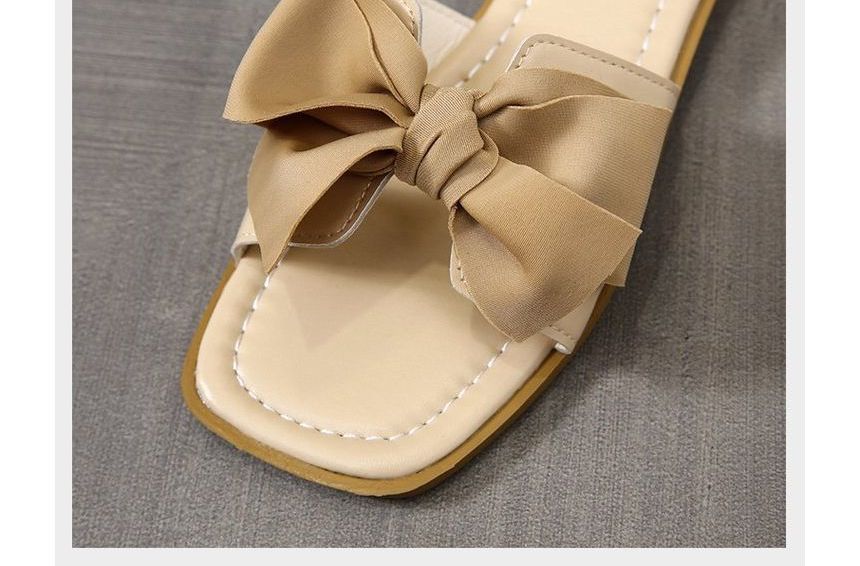Bow Slide Accent Sandals
