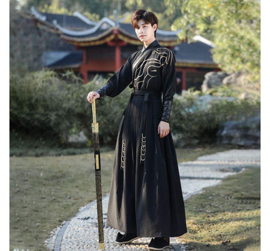 Print Hanfu Costume Set