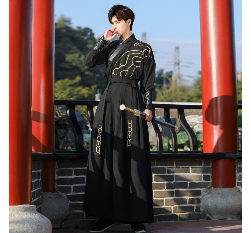 Print Hanfu Costume Set