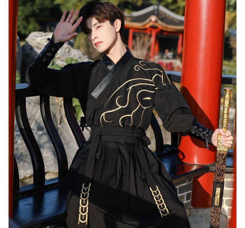 Print Hanfu Costume Set