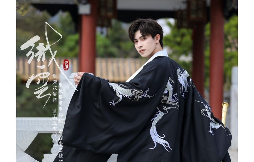 Embroidered Hanfu Costume / Robe / Set