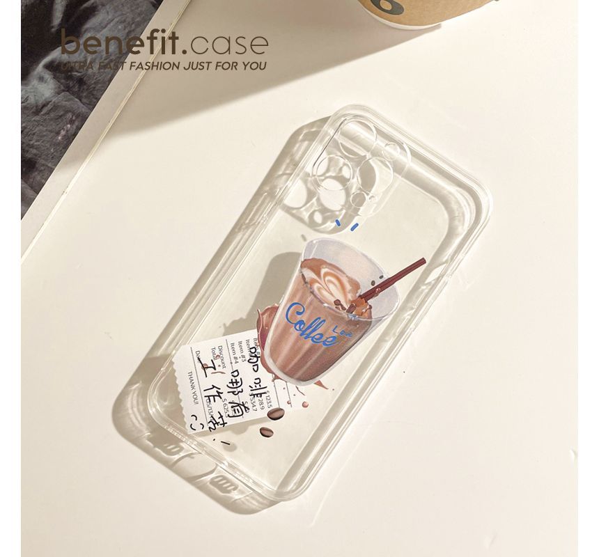 Phone Case Coffee Transparent