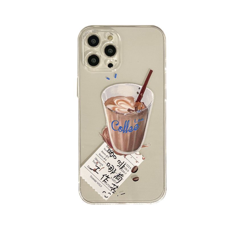 Phone Case Coffee Transparent