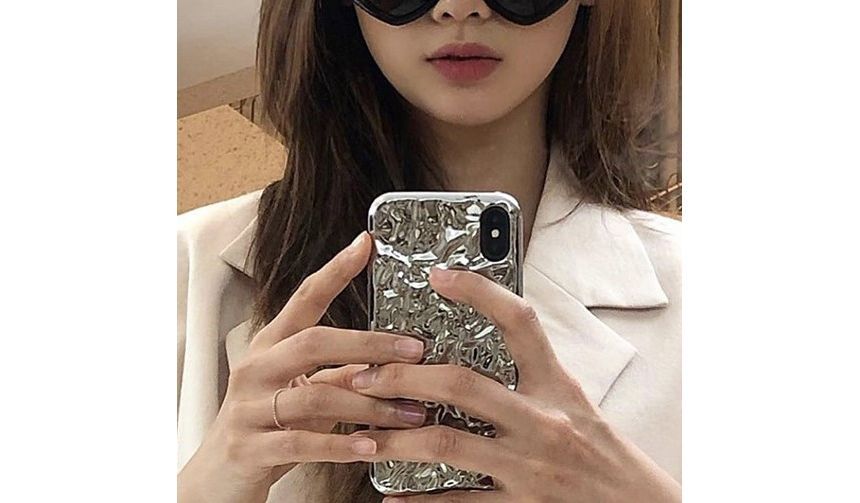 Case Phone Textured Metallic