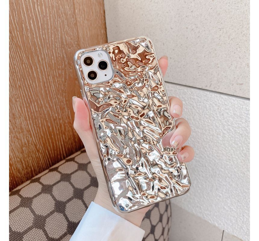Case Phone Textured Metallic