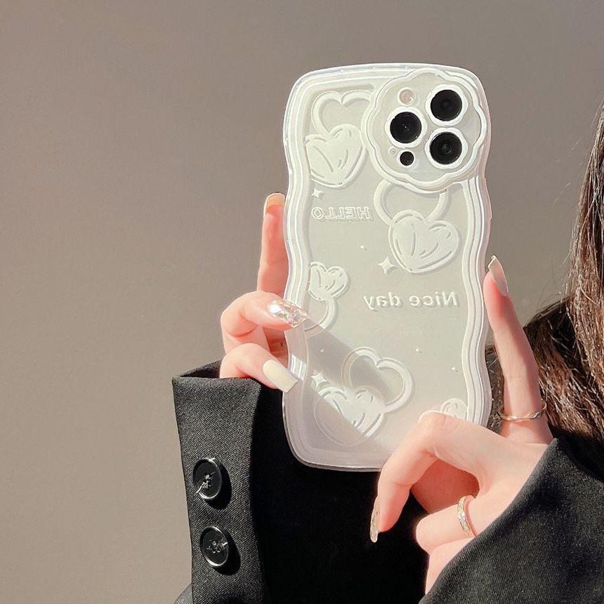 Phone Heart Case Transparent