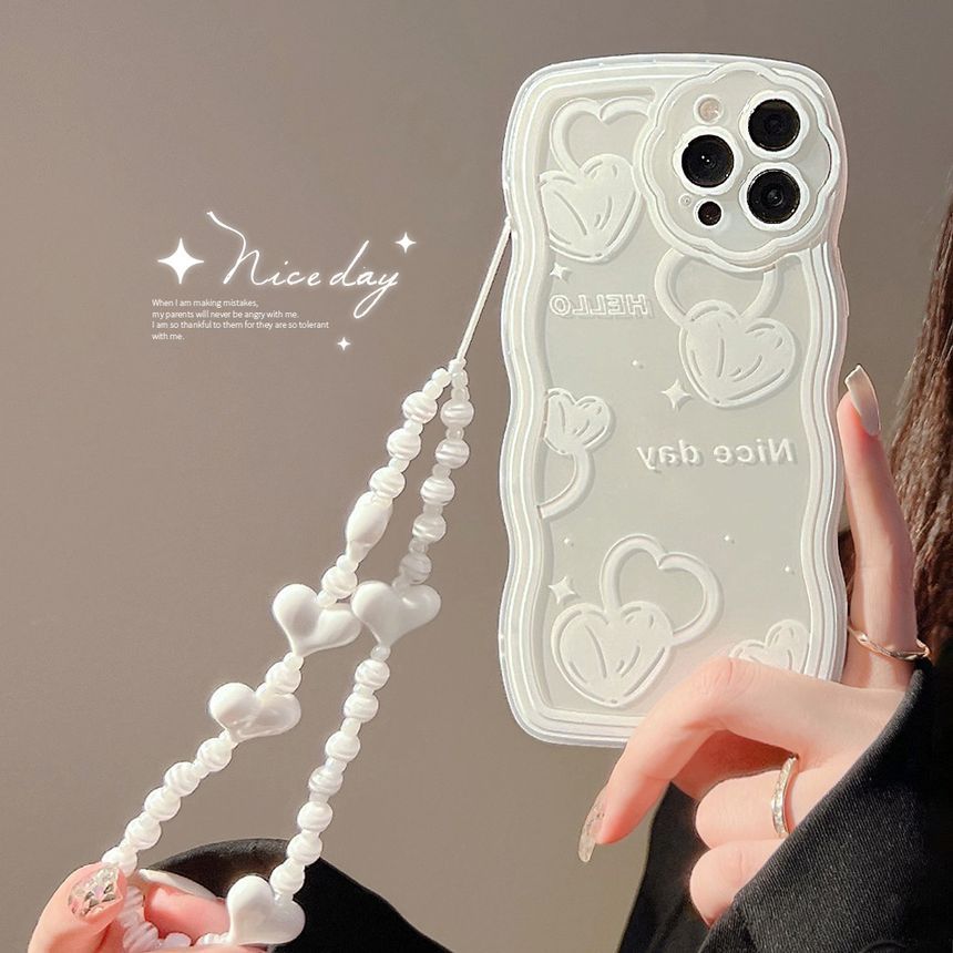 Phone Heart Case Transparent
