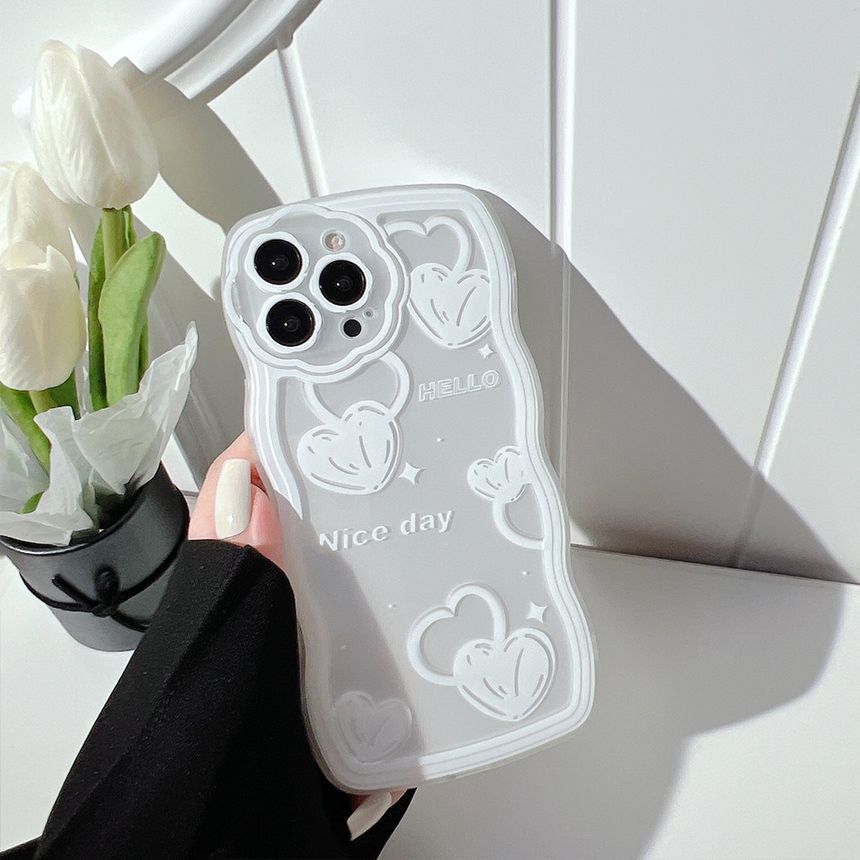 Phone Heart Case Transparent
