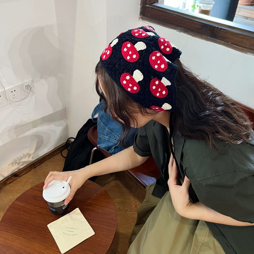 Bandana Head Mushroom Knit