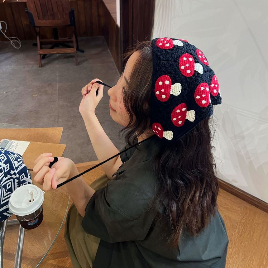 Bandana Head Mushroom Knit