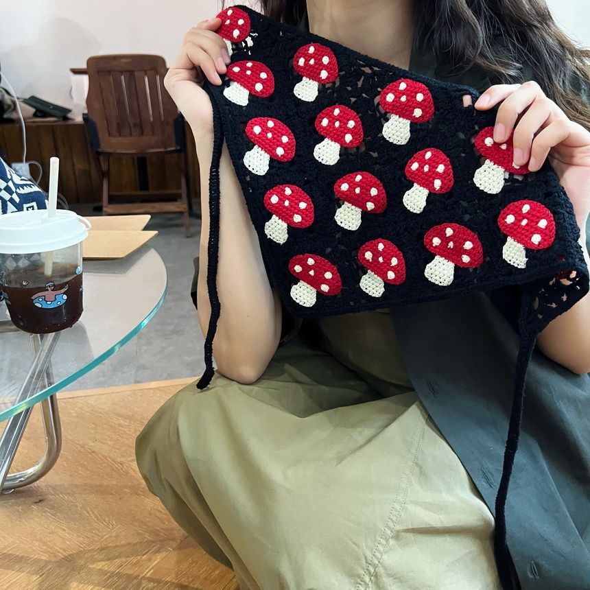 Bandana Head Mushroom Knit