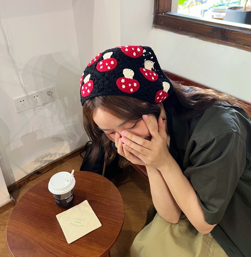 Bandana Head Mushroom Knit