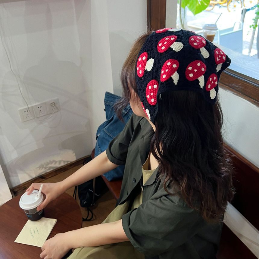 Bandana Head Mushroom Knit
