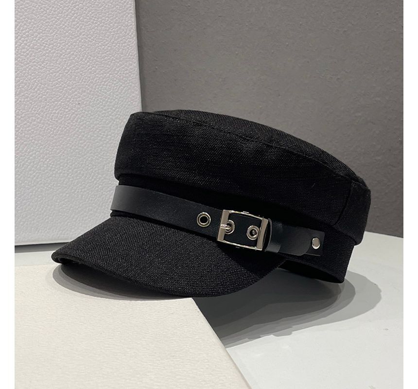 Linen Military Cap Belt Cotton
