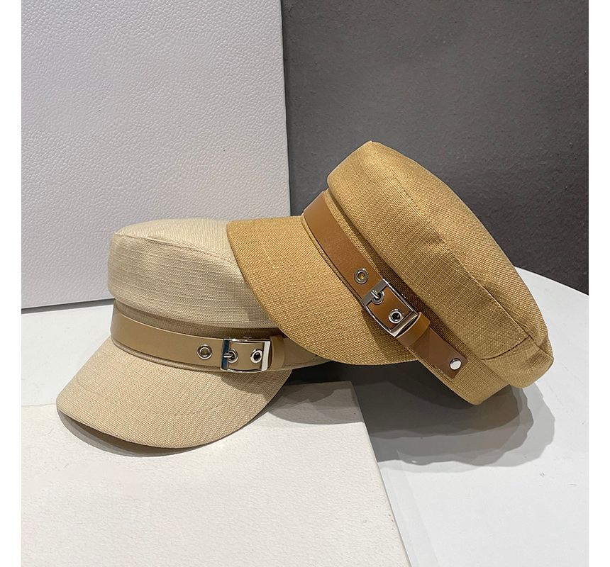 Linen Military Cap Belt Cotton