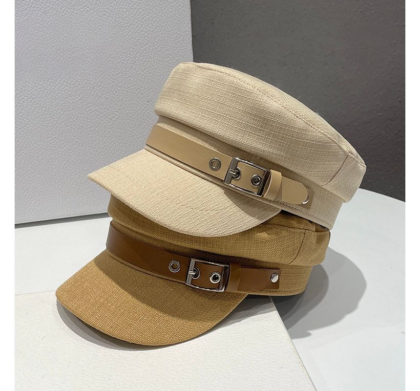 Linen Military Cap Belt Cotton