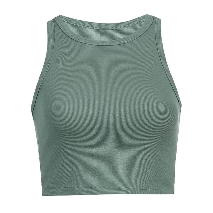 Plain Top Cropped Tank