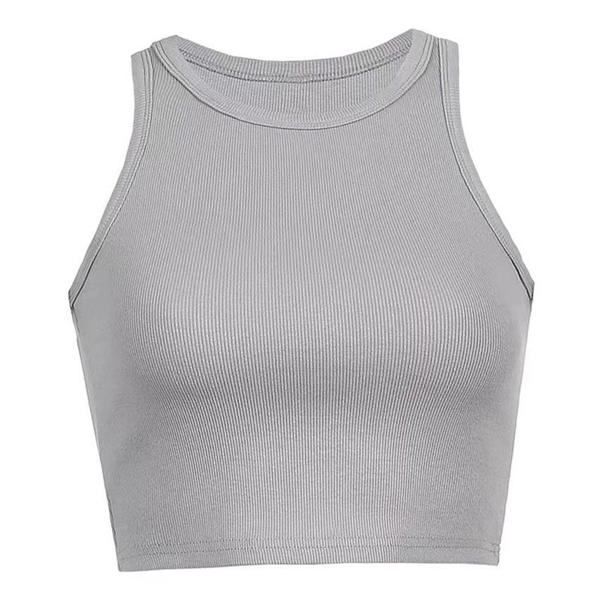 Plain Top Cropped Tank