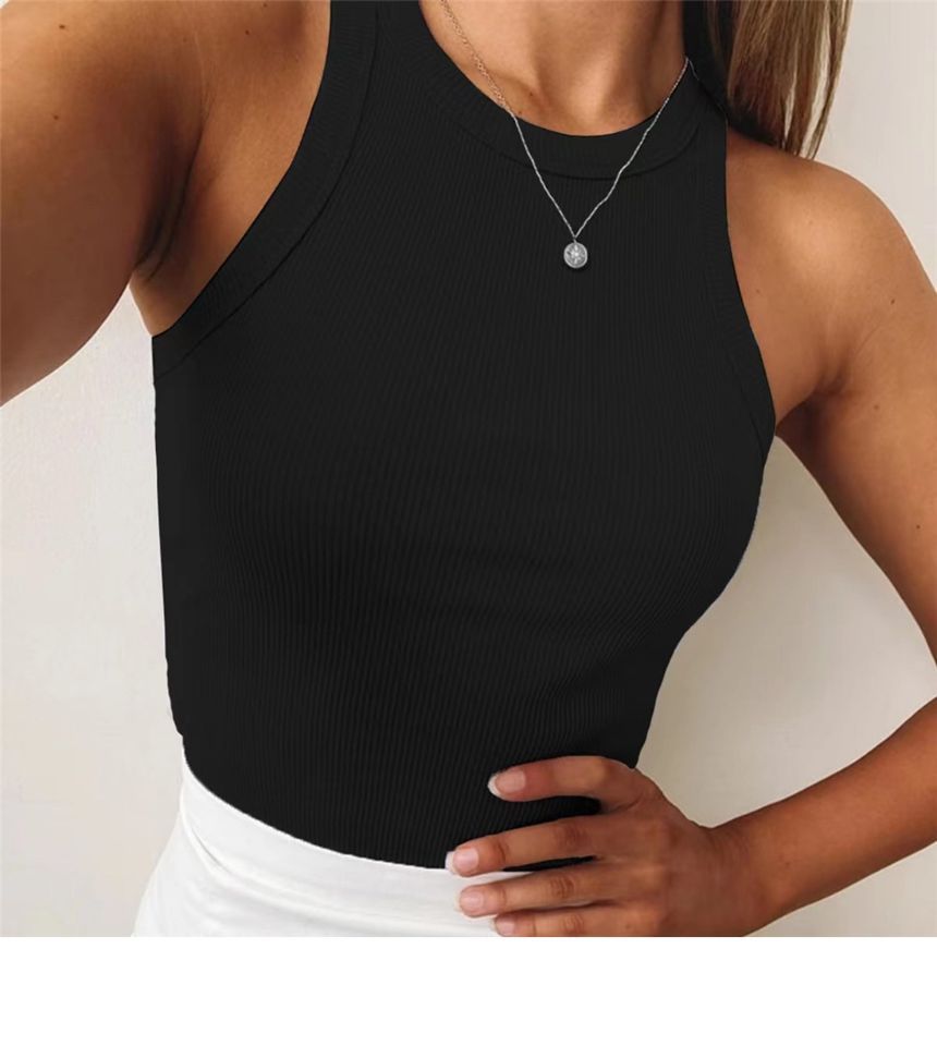 Plain Top Cropped Tank