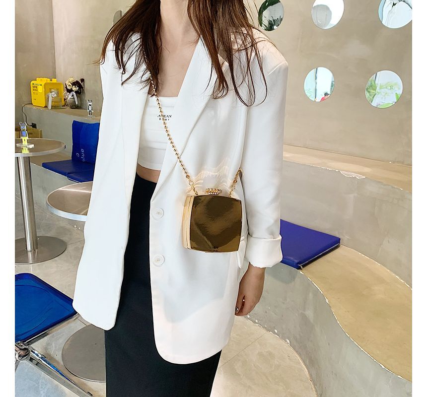 Box Strap Bag Crossbody Chain