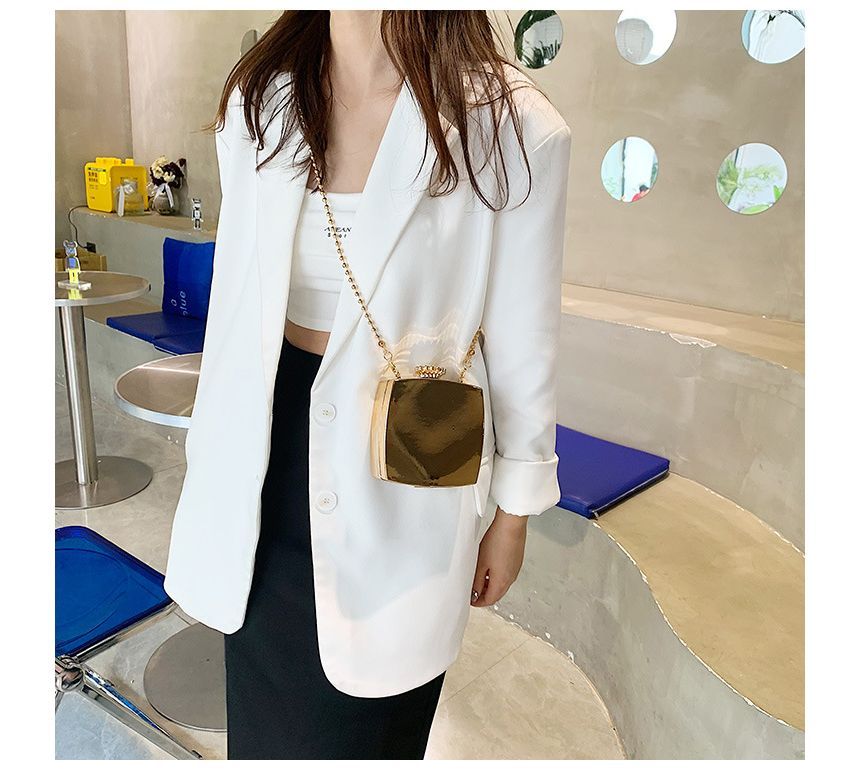 Box Strap Bag Crossbody Chain