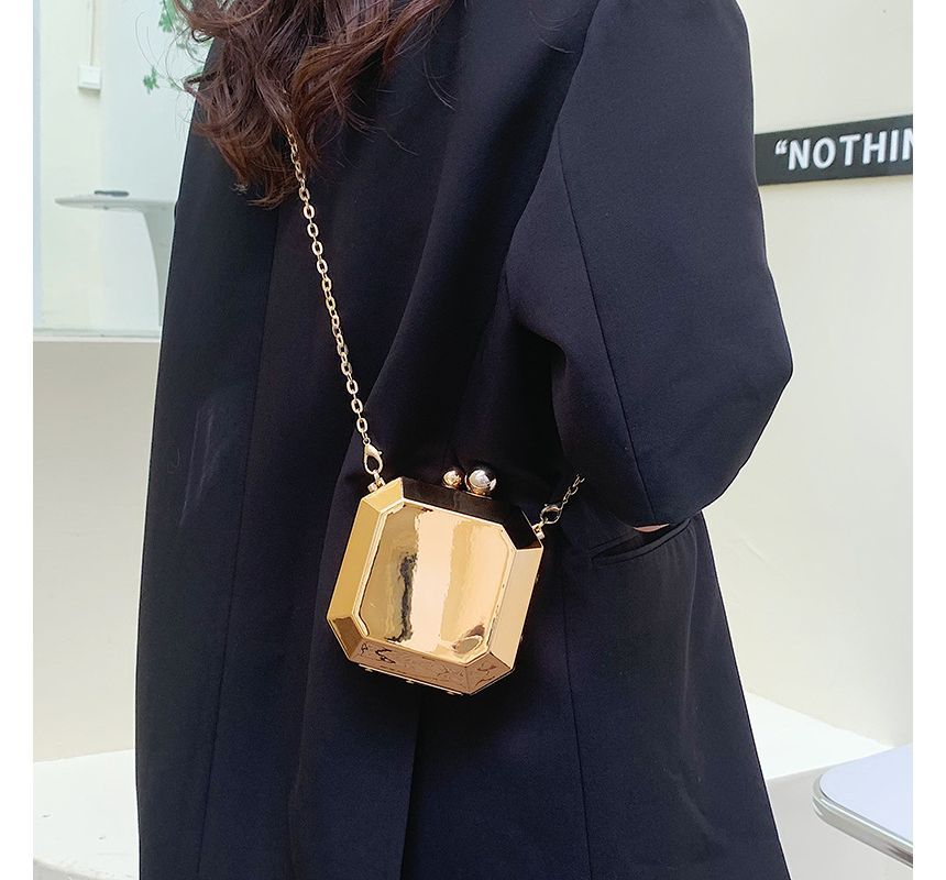 Chain Bag Geometric Strap Crossbody