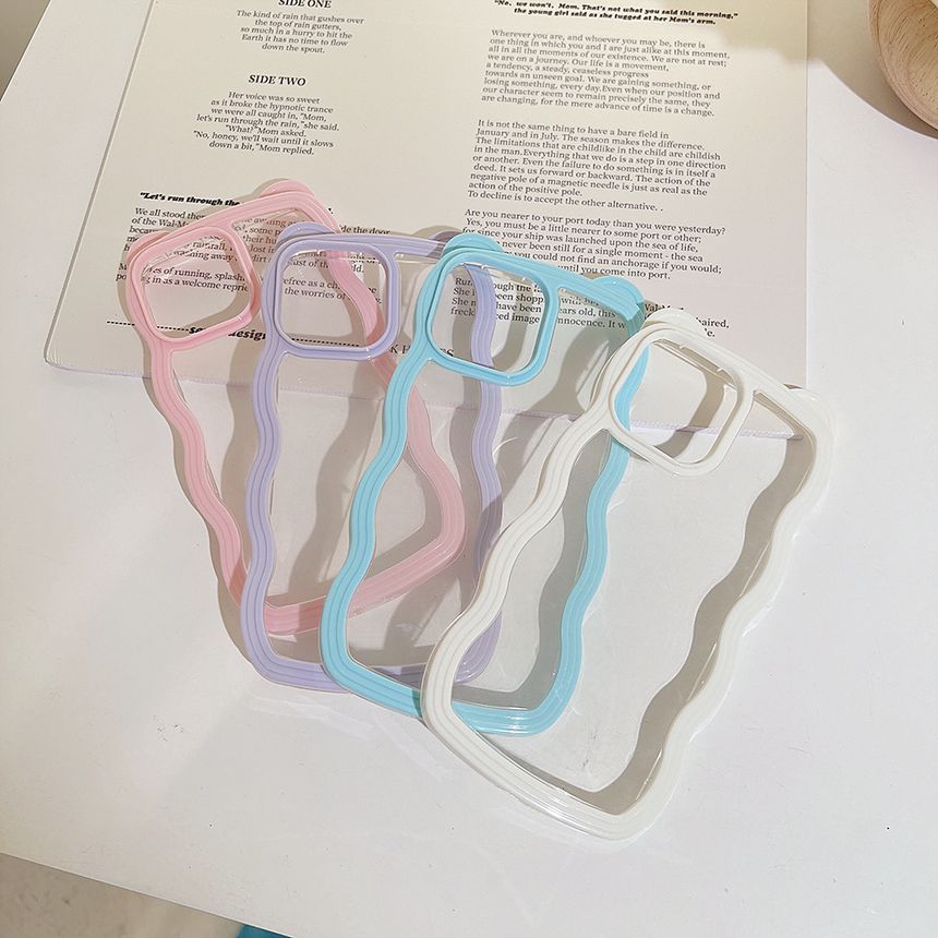 Phone Wavy Transparent Case